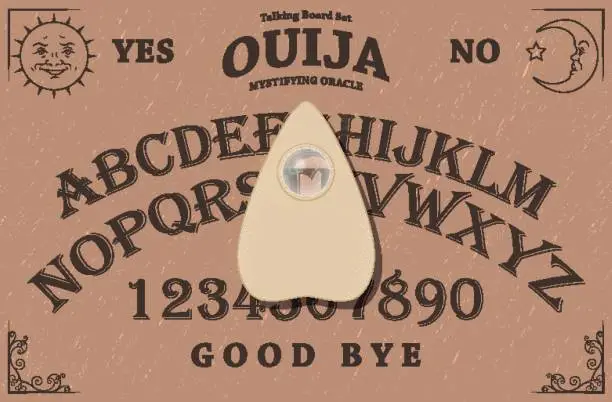 Vector illustration of Ouija Board