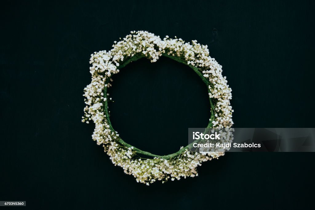 White flowers Flowers, white, macro, close-up Floral Crown Stock Photo