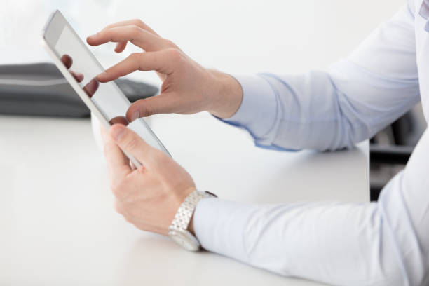 istock Businessman reviewing financial data 670356908