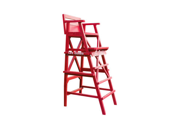 istock Lifeguard chair,isolated on white background with clipping path. 670357470