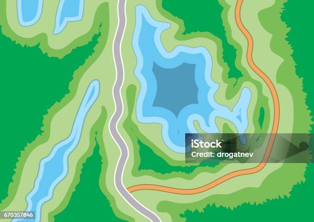 Abstract Generic Map Stock Illustration - Download Image Now - Abstract ...