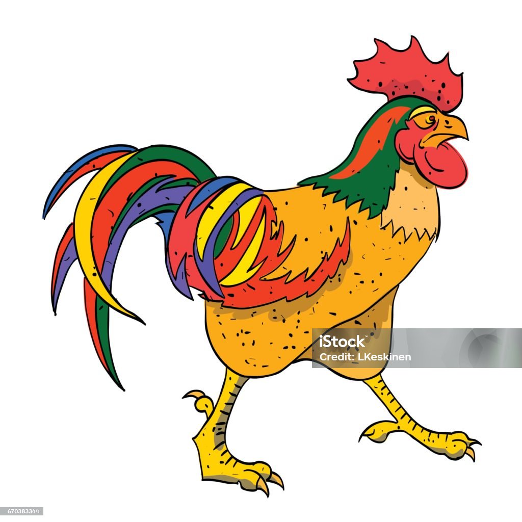 Hình Ảnh Hoạt Hình Của Gà Trống Hình minh họa Sẵn có - Tải xuống ...