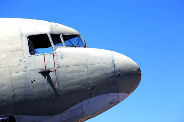 istock Nose and cockpit of old plane 670383412