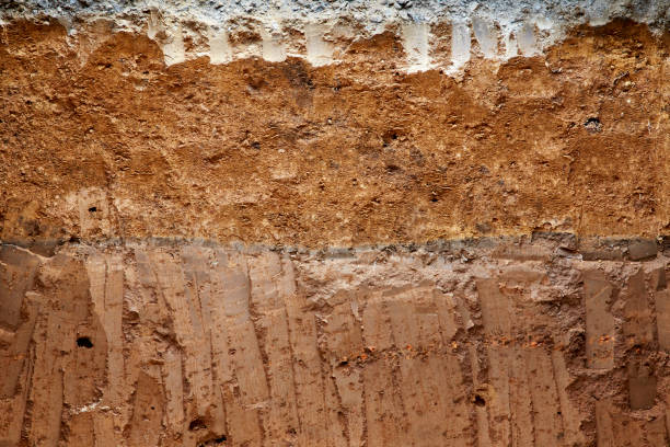 istock layers of soil and rock. 670387736