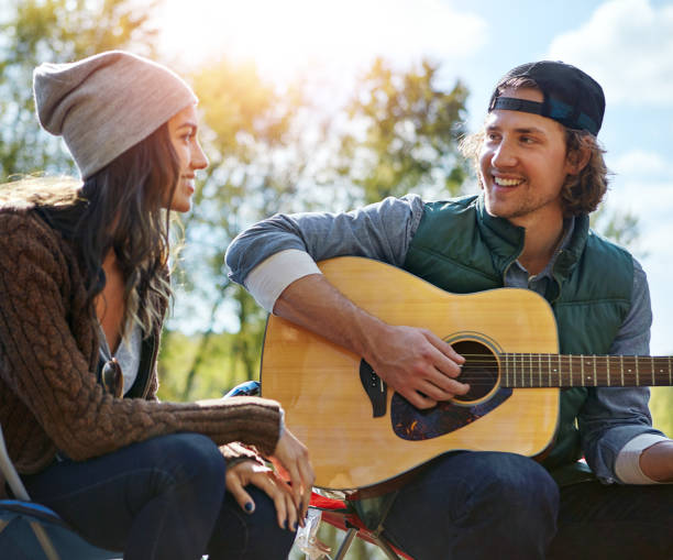 istock Expressing his love through his music 670389316
