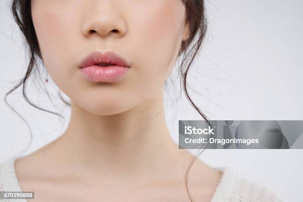Besutiful Lips Stock Photo - Download Image Now - Human Lips, Close-up, Beauty