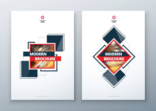 Corporate Business Annual Report Cover, brochure or flyer design. Leaflet presentation. Catalog with Abstract geometric background. Modern publication poster magazine, layout, template for business, finance Abstract vector design Corporate Business Annual Report Cover, brochure or flyer design. Leaflet presentation. Catalog with Abstract geometric background. Modern publication poster magazine, layout, template for business, finance construction company brochure template stock illustrations