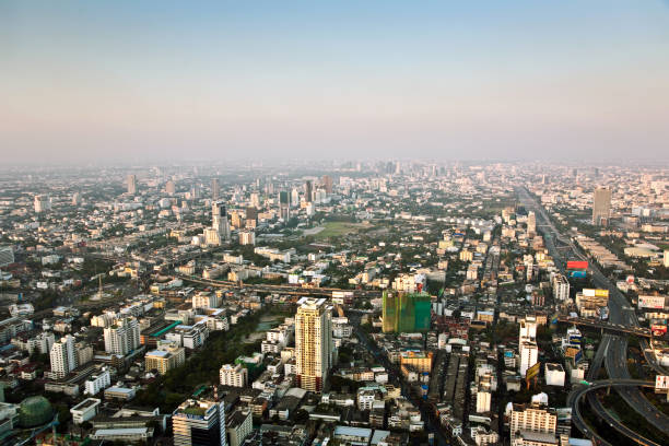 istock view to the skyline of Bangkok from a skyscraper 670430452