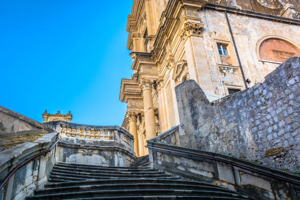 istock Famous staircase in town Dubrovnik, Croatia. 670433718