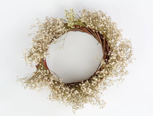 istock Dried flowers wreath 670440266