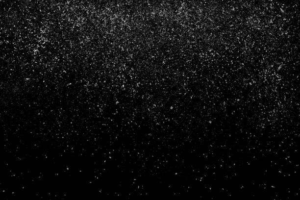 istock Freeze motion of  white powder exploding, isolated on black, 670441020