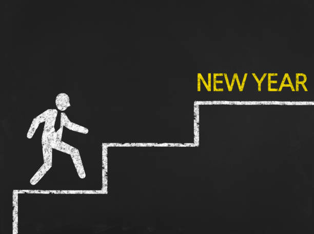 istock New Year - Business Chalkboard Background 670441424