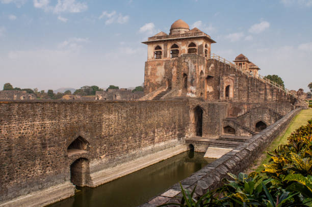 istock Ancient Indian temple, old fortress ruins 670453430
