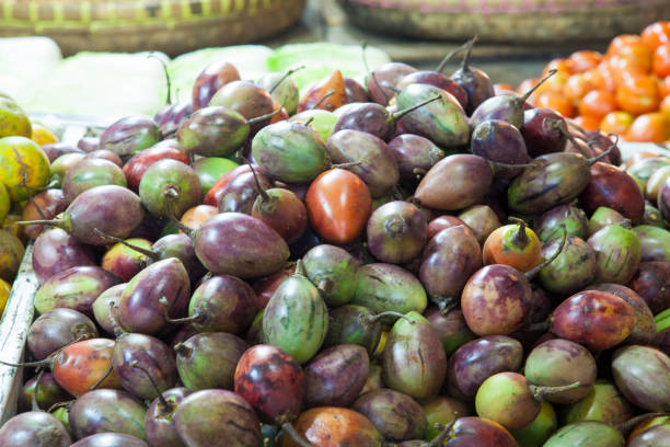 istock Tamarillo fruit background display for sale 670453728