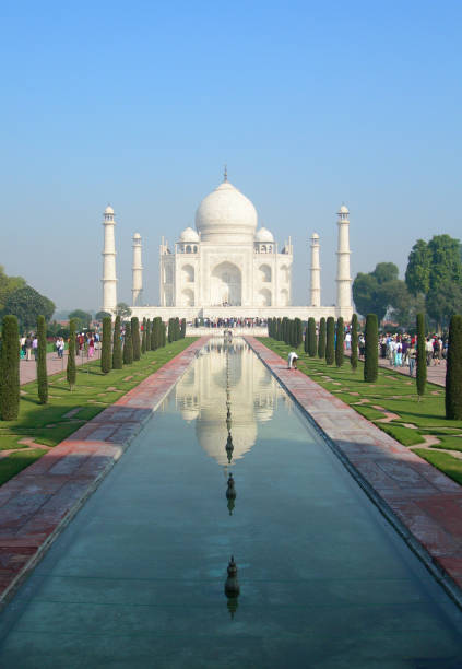 istock Taj Mahal mausoleum complex in Agra, India 670459004