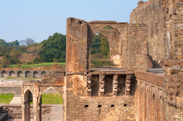 istock Ancient Indian temple, old fortress ruins 670463420
