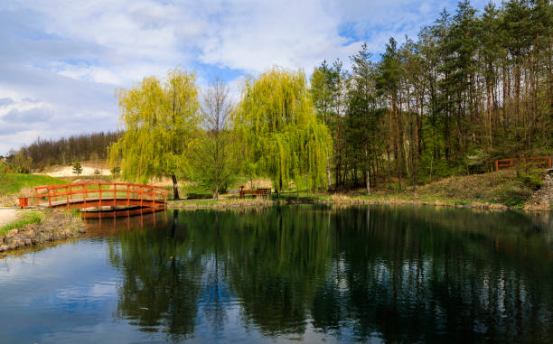 Thermal pond of Egerszalok (Hungarian: Egerszalók) in Hungary