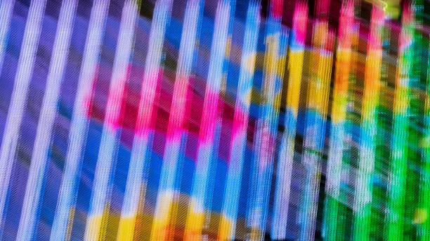 istock Real abstract graphic colored background of illumination in Bright multicolored halftones colors geometric pattern. For modern pattern, wallpaper or banner design 670467512
