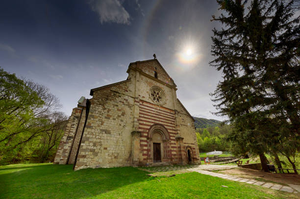 The Cistercian Abbey in Belapatfalva stock photo