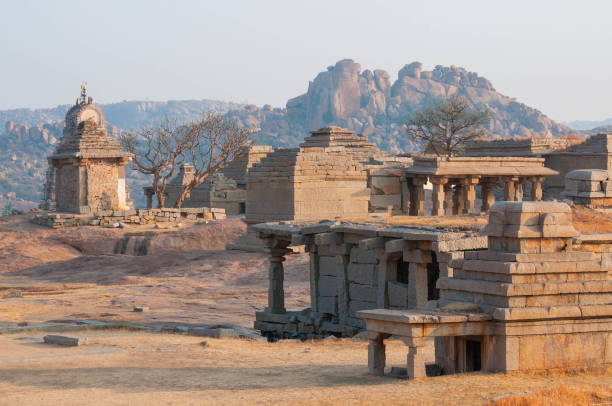 istock Ancient Indian temple, old fortress ruins 670470704