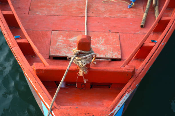 knotted rope for fisherman's boat