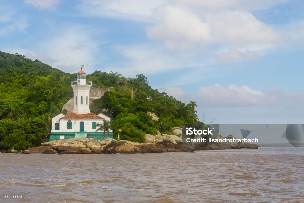 Itapua lighthouse in Guaiba lake Itapua lighthouse in Guaiba lake, Itapua, Viamao, Rio Grande do Sul Viamão Stock Photo