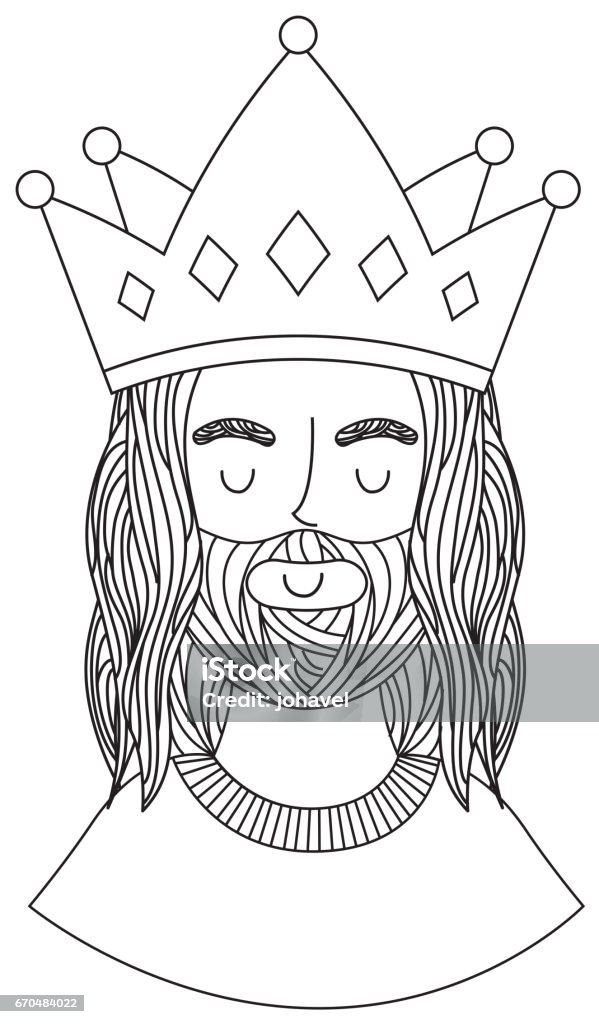 jesuschrist with crown character religious icon jesuschrist with crown character religious icon vector illustration design Avatar stock vector