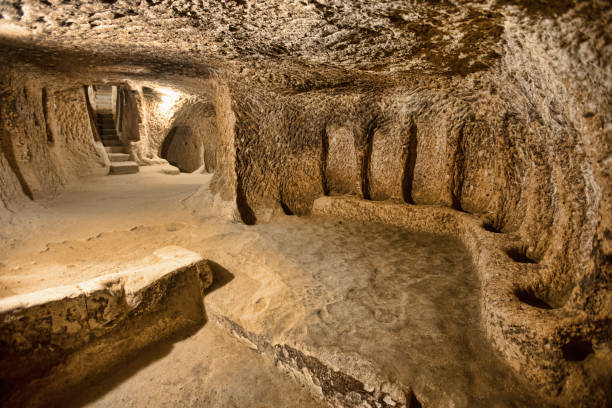 istock cave city in Cappadocia Turkey 670495596