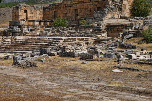 istock Pamukkale. Turkey. Ruins of Hierapolis 670502294