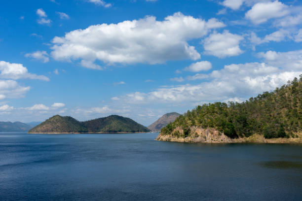 istock Lake and mountain view at Srinakarin Dam 670509758