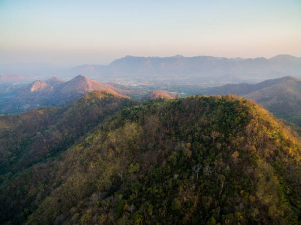 istock Mountain ridges and plains in Saraburi, Thailand 670513808