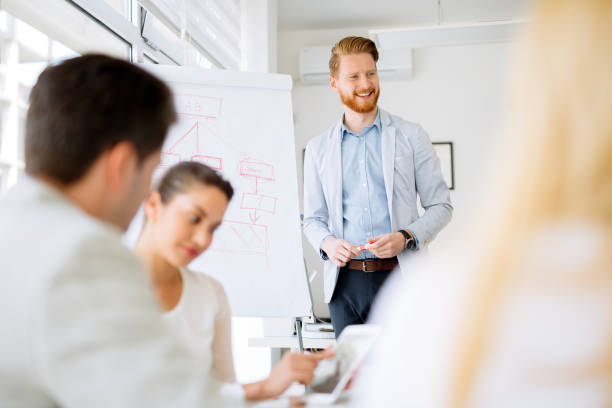 istock Lecture and  training  in business office for white collar colleagues 670513854