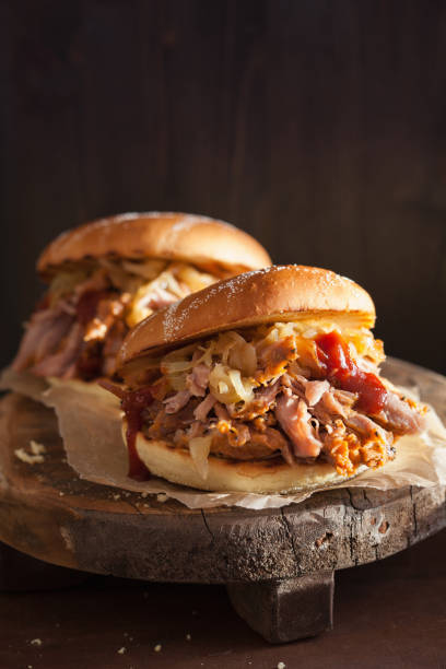 istock homemade pulled pork burger with caramelized onion and bbq sauce 670513862