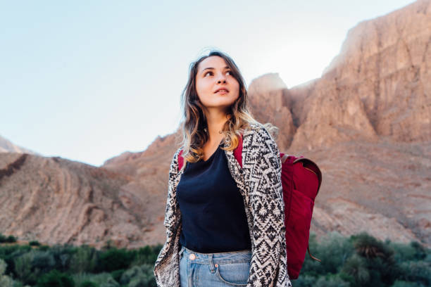 istock Woman in Dades Gorge in Morocco 670514578