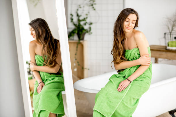istock Woman in the bathroom 670517302