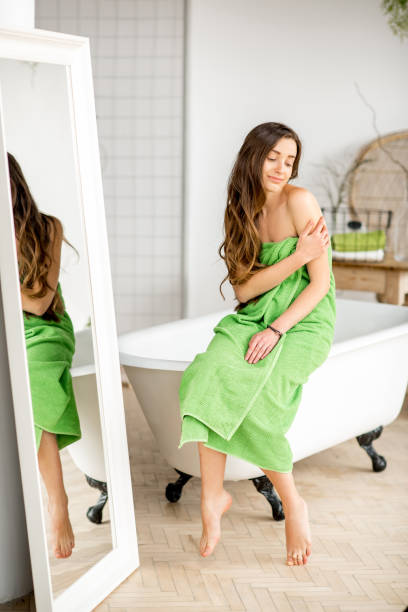 istock Woman in the bathroom 670517370