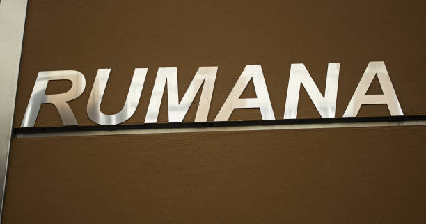 istock Romanian sign with metal letters 670520674