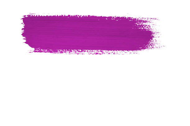 istock Pink brush stroke isolated on background 670520940