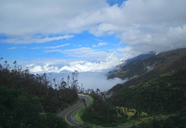 Road, Winding Road, Mountain Road, Cloud-Sky, Highway
