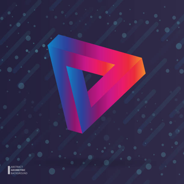 istock Abstraction of modern style with a composition of various geometric shapes in color. 670528976