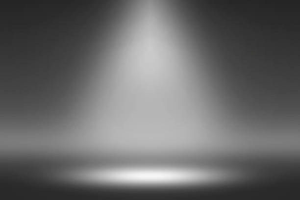 istock Product Showscase Spotlight on Black Background - Dark Room Photographer Studio 670531882