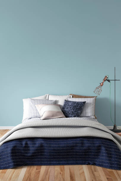 istock Bedroom with decoration and copy space 670537414