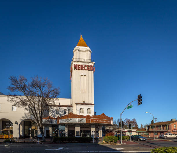 merced theater - merced, california, usa - merced county imagens e fotografias de stock