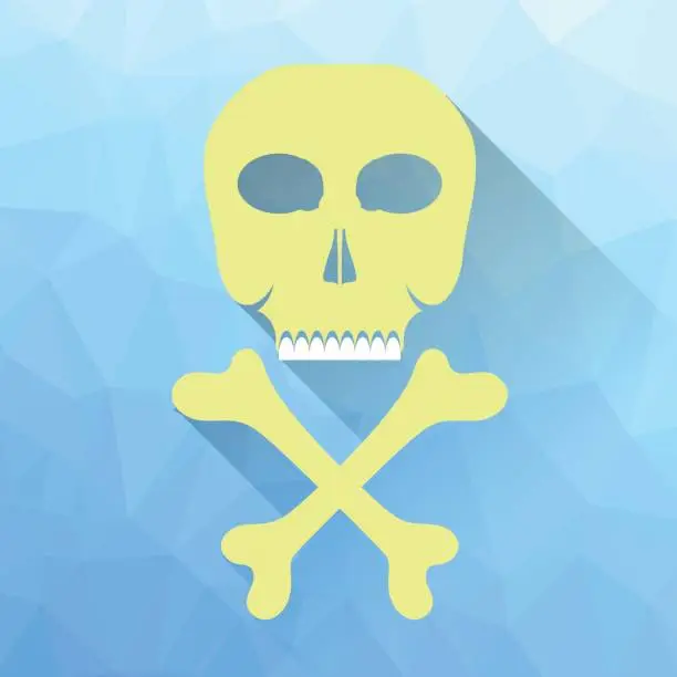 Vector illustration of Skull and Crossbones Icon