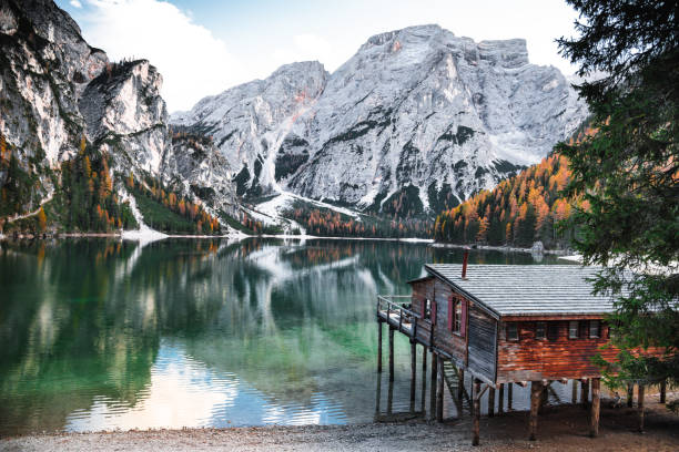 istock braies lake landscape 670549724