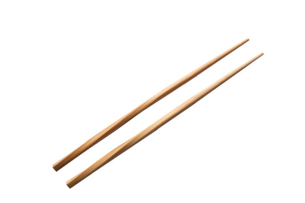 chopsticks isolated on white stock photo