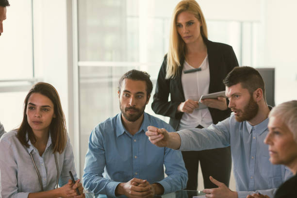 istock Business people on meeting 670557274