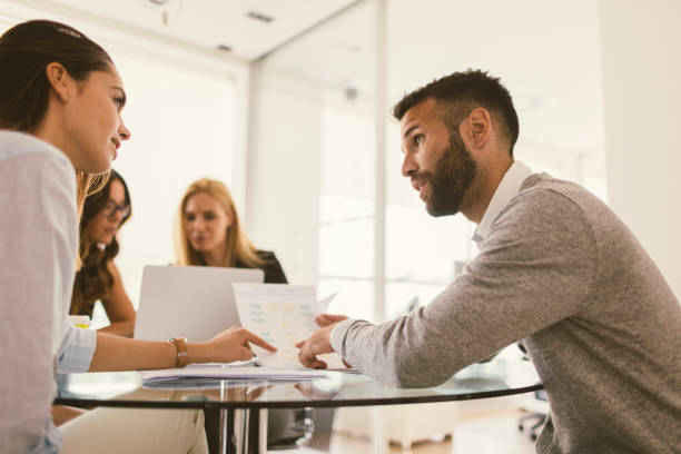 istock Business people on meeting 670557674