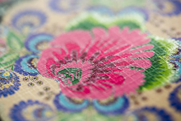 istock Close up of floral pattern 670564108