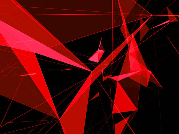 istock Abstract modern geometry triangle lines space background, Used as digital wallpaper and technology background. 670564566